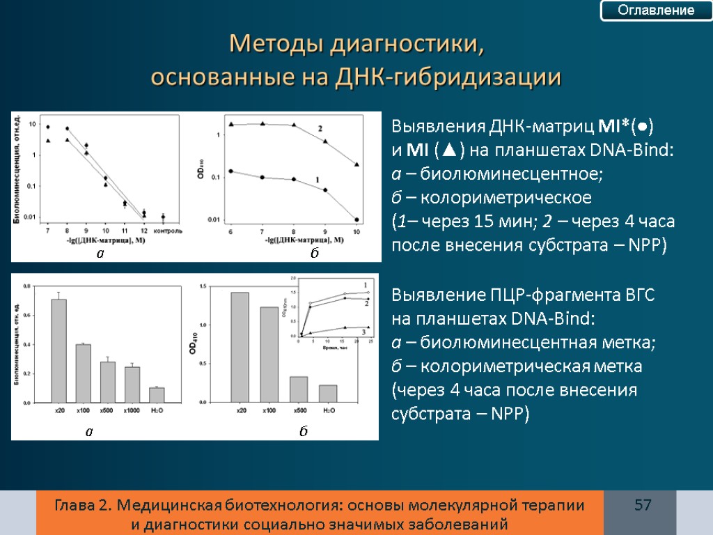 Глава 2. Медицинская биотехнология: основы молекулярной терапии и диагностики социально значимых заболеваний Выявления ДНК-матриц